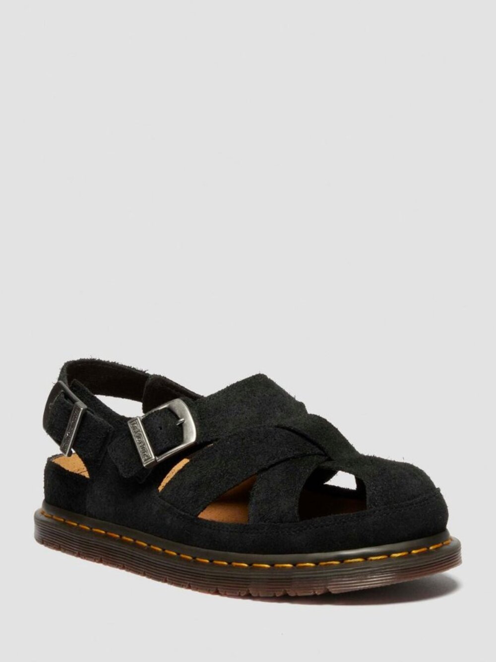 Dr. Martens Archive Fisherman Sandals in Black Suede -Size US W 8, US M 7, EU 39 - Picture 10 of 11
